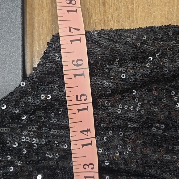 Eliza J-Sequin Feather Sheath Dress-Size 14 - Picture 14 of 17